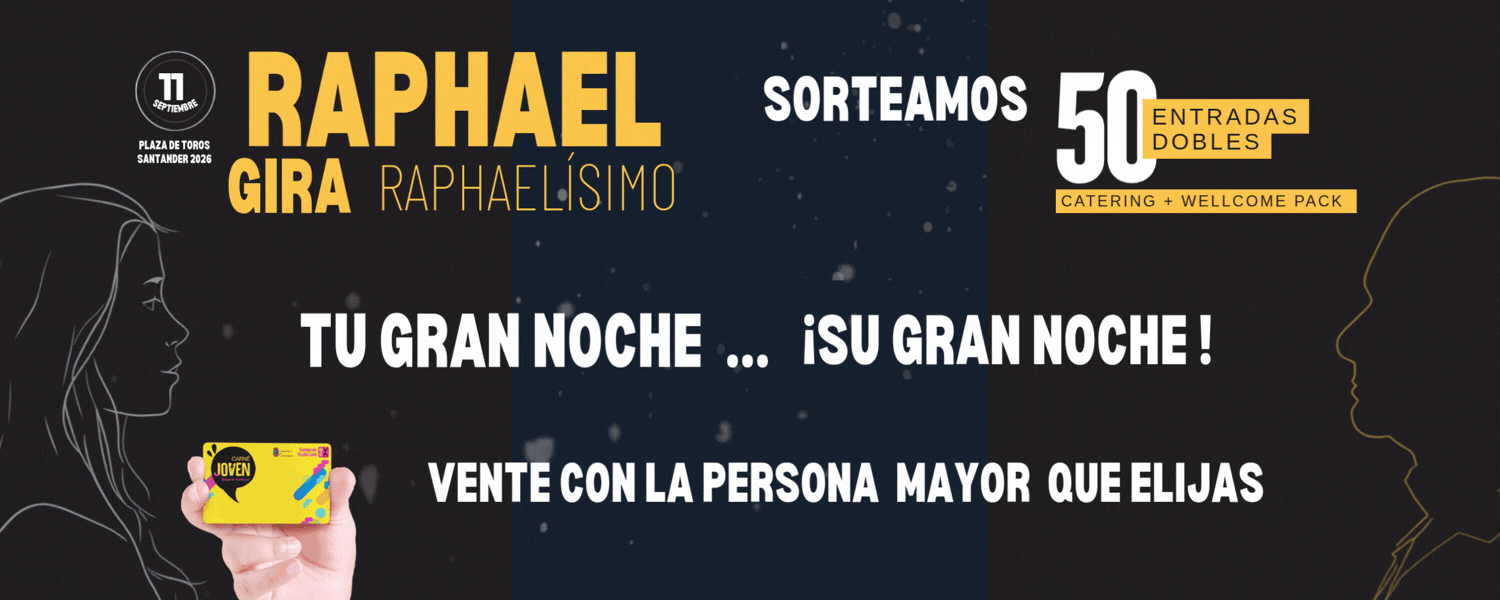 sorteamos 50 entradas dobles para raphael